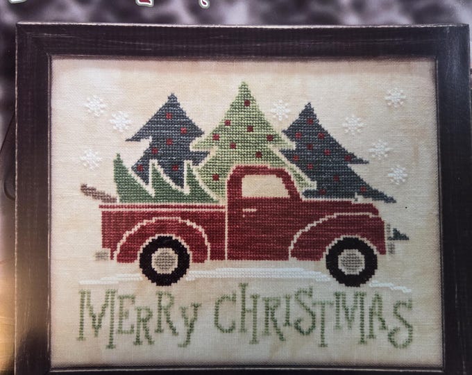 Stoney Creek Merry Christmas Truck Cross Stitch Pattern. Free SHIPPING. New Condition.