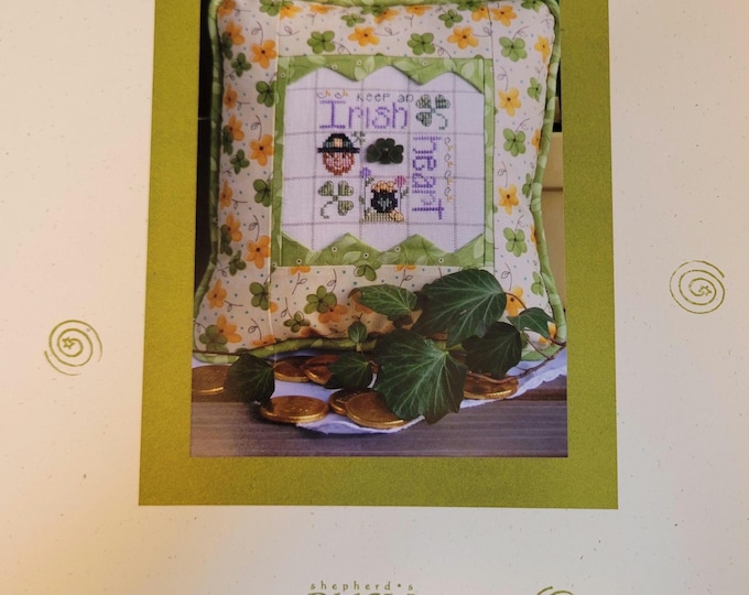 Bush Irish Heart Cross Stitch Pattern. FREE SHIPPING. Used Condition.