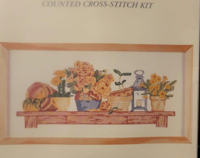 DMC Yellow Flowers Cross Stitch Kit. FREE SHIPPING. New Condition.
