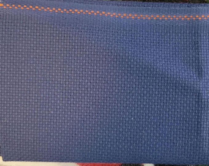 16ct 12"x12" dark blue aida cloth. FREE SHIPPING.