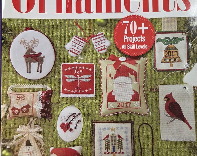 Just Cross Stitch Christmas Ornaments 2017 Magazine. Used Condition some tears in corners. Free Shipping.