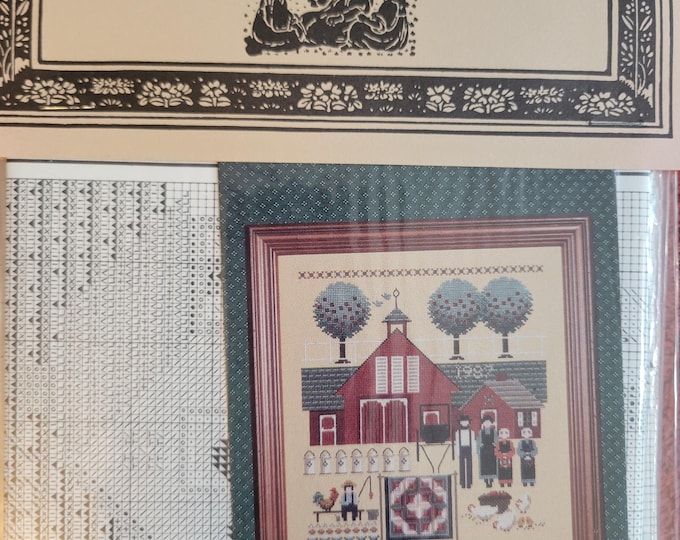 Told In A Garden Brown Swiss Dairy Cross Stitch Pattern. Good Condition. Free Shipping.