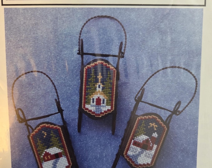Foxwood Crossings Snow Country Sleds Cross Stitch Pattern. Good Condition. Free Shipping.