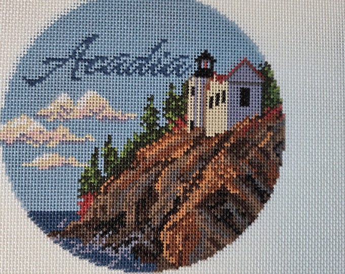 Acadia Needlepoint Canvas. 18 Mesh 5" Round. New Condition. Free Shipping.