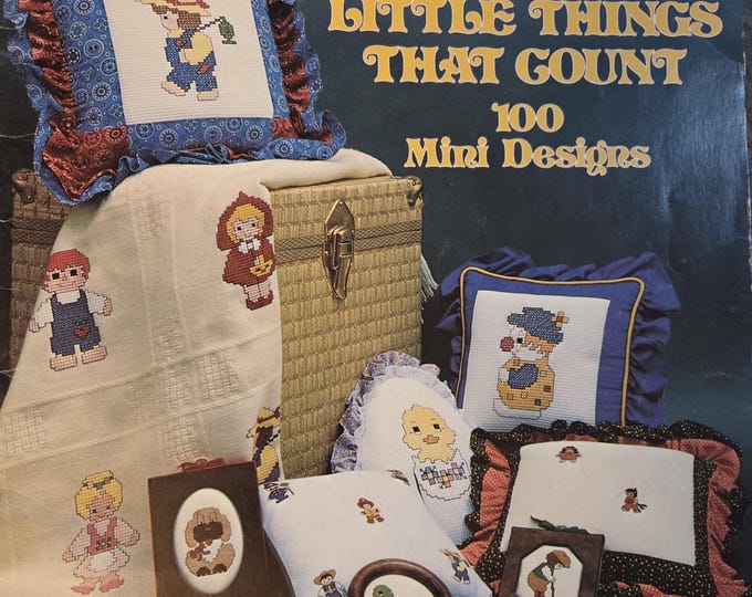 Gloria & Pat It's The Little Things That Mini Designs Count Cross Stitch Pattern. FREE SHIPPING. Used Condition.