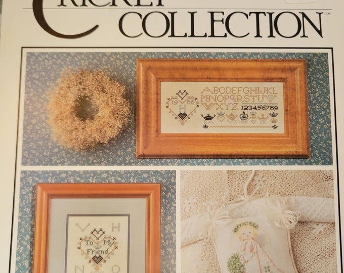 Vintage The Cricket Collection Dutch Sampler Cross Stitch Pattern. Free SHIPPING.