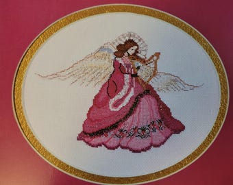 Mar Bek Baroque Angel Cross Stitch Pattern. FREE SHIPPING. Used Condition.