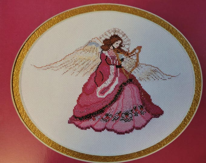 Mar Bek Baroque Angel Cross Stitch Pattern. FREE SHIPPING. Used Condition.