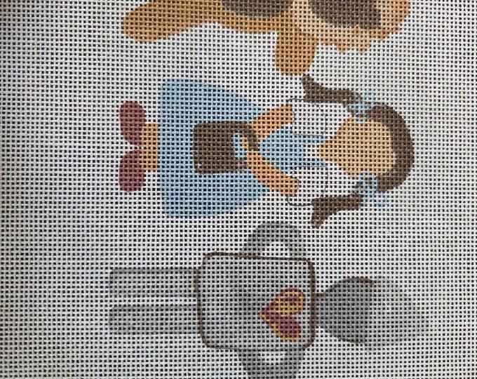IN STOCK Oz Needlepoint Canvas 8"x10" -  4"x6"  finished size #18 mesh. New Condition. Free Shipping. Moore Stitching Design
