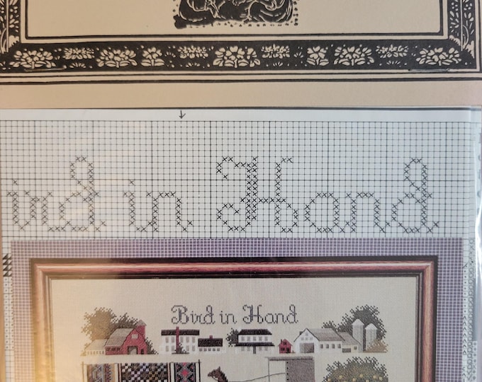 Told In A Garden Bird In Hand Cross Stitch Pattern. Good Condition. Free Shipping.