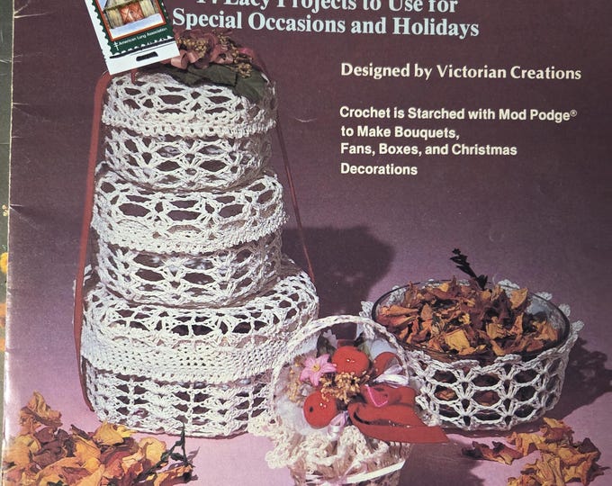 Victorian Crochet Pattern. FREE Shipping. Preowned Used Condition.