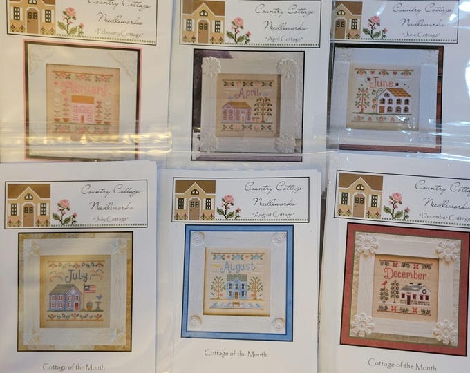 Country Cottage Needleworks Cottage of the Month Cross Stitch Pattern. FREE Shipping. Good Condition.