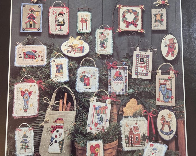 Dimensions Christmas Folk Cross Stitch Pattern. FREE SHIPPING. Used Condition.