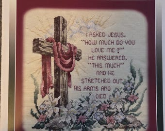 Stoney Creek I Asked Jesus Cross Stitch Pattern. Free SHIPPING. Used Condition.