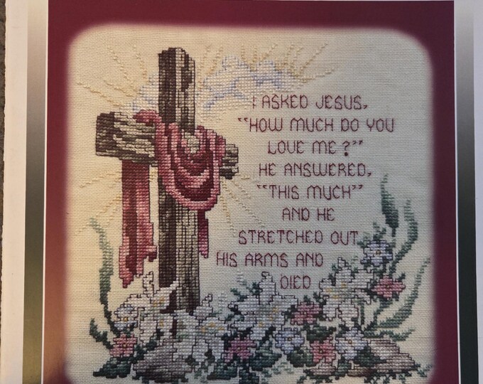 Stoney Creek I Asked Jesus Cross Stitch Pattern. Free SHIPPING. Used Condition.