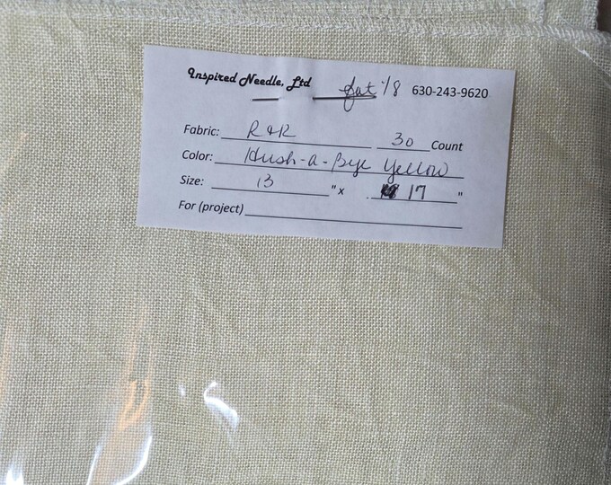 30ct 13"x17" Hush A Bye Yellow Linen.FREE SHIPPING.