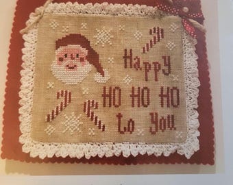 Romyscreations Happy Ho Ho Ho Cross Stitch Pattern. Free Shipping. Good Condition.