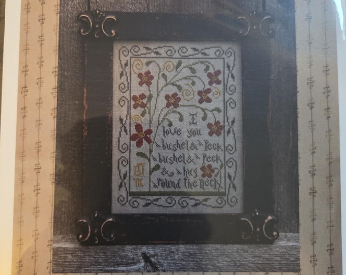 La-D-Da Bushel & A Peck Cross Stitch Pattern. FREE SHIPPING. Good Condition.