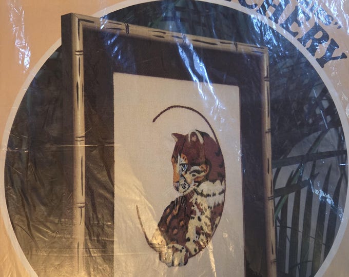 Paragon Ocelot Cub Embroidery/Crewel Kit. FREE SHIPPING. Older Condition Opened and Retaped