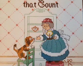 Gloria & Pat Nursery Rhymes That Count Cross Stitch Pattern. FREE SHIPPING. Used Condition.
