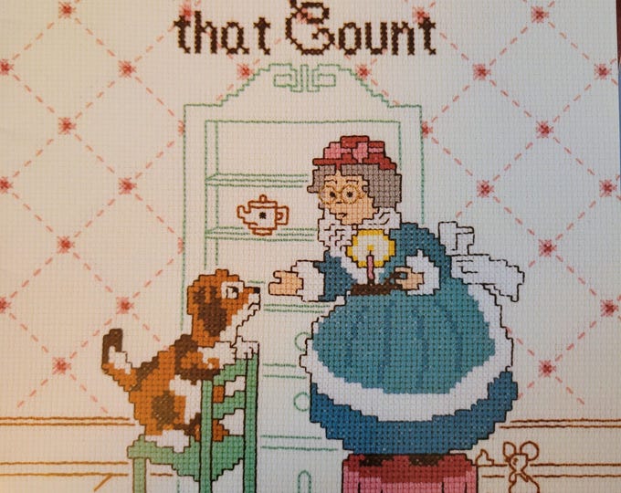 Gloria & Pat Nursery Rhymes That Count Cross Stitch Pattern. FREE SHIPPING. Used Condition.