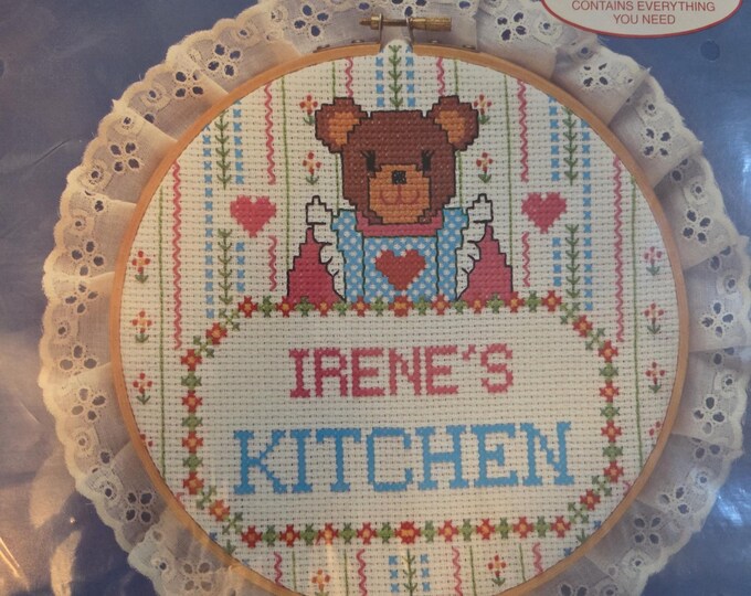 Colortex Your Kitchen Counted Cross Stitch Kit. FREE SHIPPING. Good Condition.