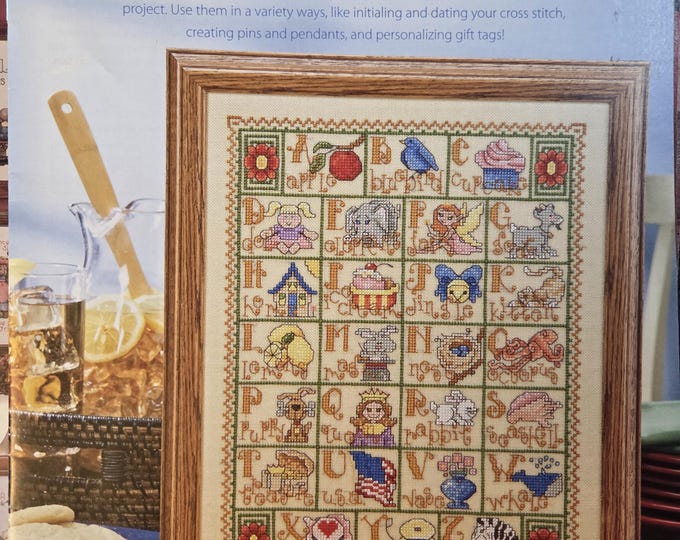 Herschners A to Z Alphabets Cross Stitch Pattern - FREE SHIPPING. Preowned Used Condition