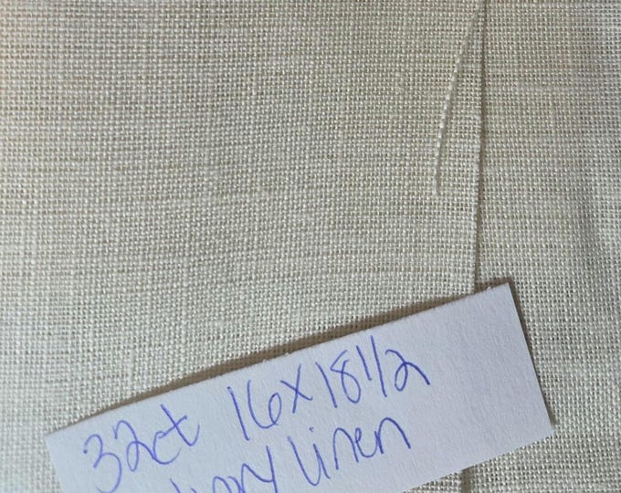 32ct 16"x18.5" Ivory Linen.Preowned and Repackaged. FREE SHIPPING.