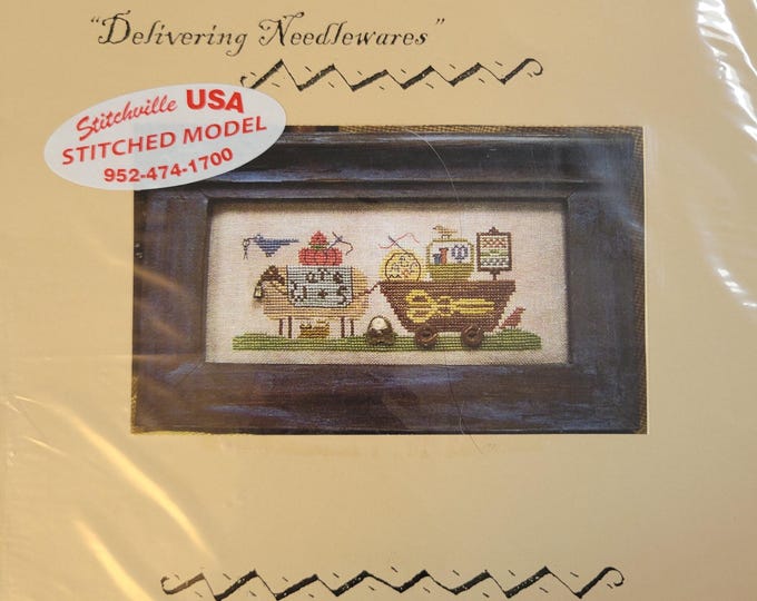 Homespun Elegance Delivering Needlewares Cross Stitch Pattern. Free Shipping. Used Condition.