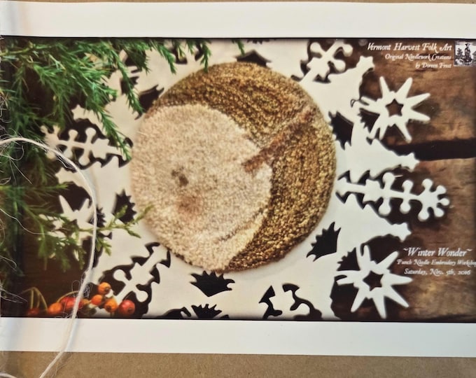 Doreen Frost Winter Wonder Punch Needle Pattern. Estate Sale Preowned Good Condition. Free SHIPPING.