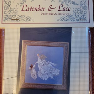 Lavender & Lace Angel of Mercy Cross Stitch Pattern. Good Condition. Free Shipping.