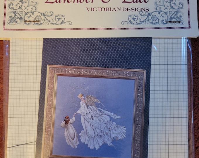 Lavender & Lace Angel of Mercy Cross Stitch Pattern. Good Condition. Free Shipping.