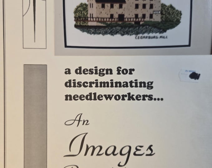 Images Cedarburg Mill Cross Stitch Pattern. Free SHIPPING. Used Condition.