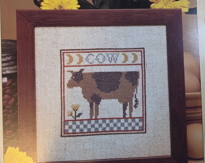 McCalls Creates Prize Country Animals Cross Stitch Pattern. FREE SHIPPING. Used Condition.