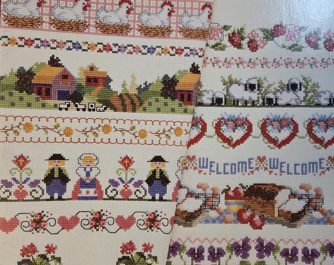 American School of Needlework Borders Cross Stitch Pattern. FREE SHIPPING. Preowned Used Condition.