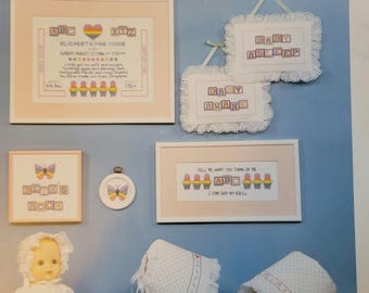Imaginating For Little Girls Cross Stitch Pattern. FREE SHIPPING.