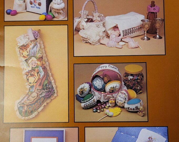Satin Ribbons Cross Stitch Pattern. FREE SHIPPING.