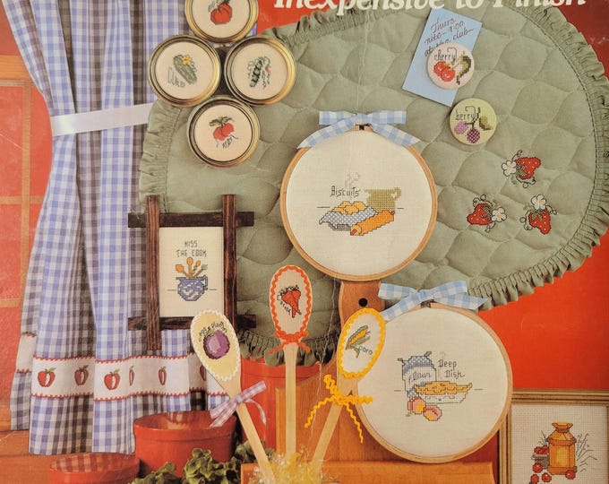 Leisure Arts Quick Kitchen Projects Cross Stitch Pattern. Quick and Easy Gifts To Make- FREE SHIPPING