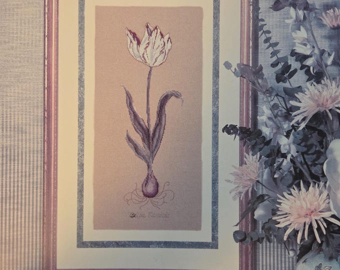 Serendipity Designs Dutch Tulip Cross Stitch Pattern. FREE SHIPPING. Used Condition.
