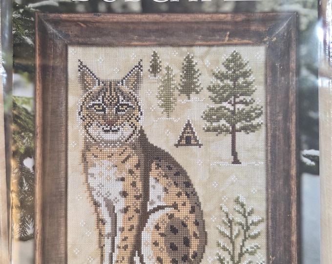 Cottage Garden A Year In The Woods Series II #8 The Bobcat Cross Stitch Pattern. FREE SHIPPING. New Condition.