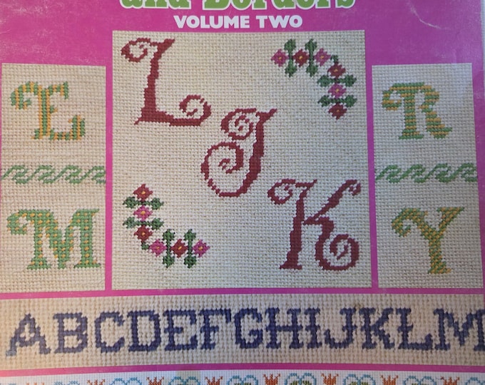 Leisure Arts Chartered Alphabets and Borders Volume Two Cross Stitch Pattern. Free SHIPPING. Used Condition.