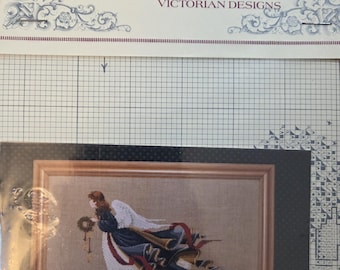 Lavender & Lace The Second Angel of Freedom Cross Stitch Pattern. Preowned Good Condition. Free Shipping.