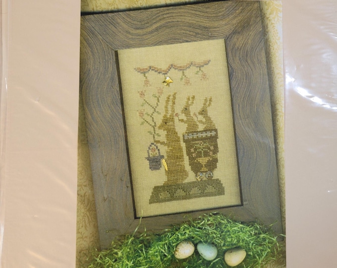 Homespun Elegance Delivering Spring Blossoms Cross Stitch Pattern. Free Shipping. Used Condition.