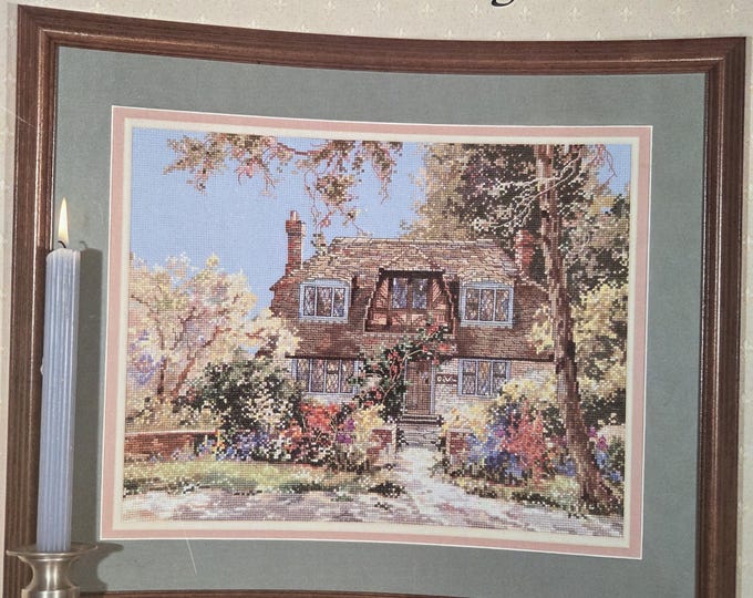 Pegasus Publication Marty Bell DeVon Cottage Cross Stitch Pattern. FREE SHIPPING. Used Condition.