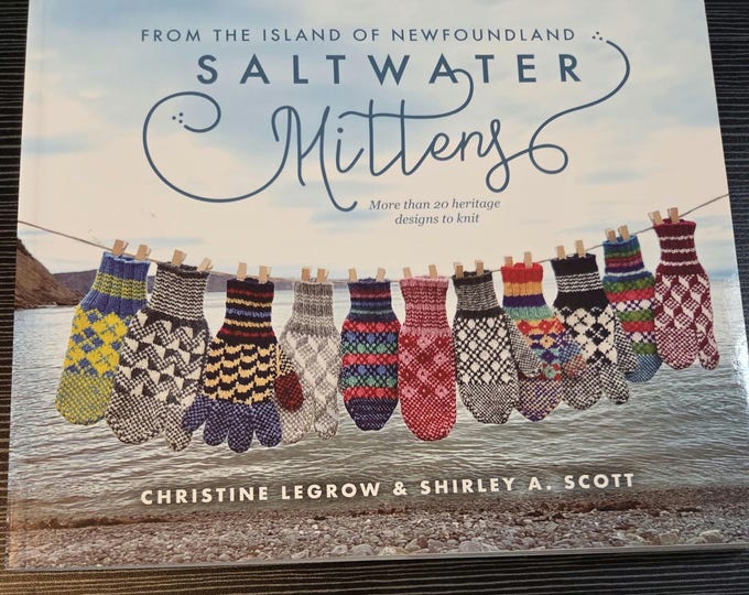 Saltwater Mittens from the Island of Newfoundland Knit Pattern Book. Estate Preowned Like New. FREE SHIPPING.