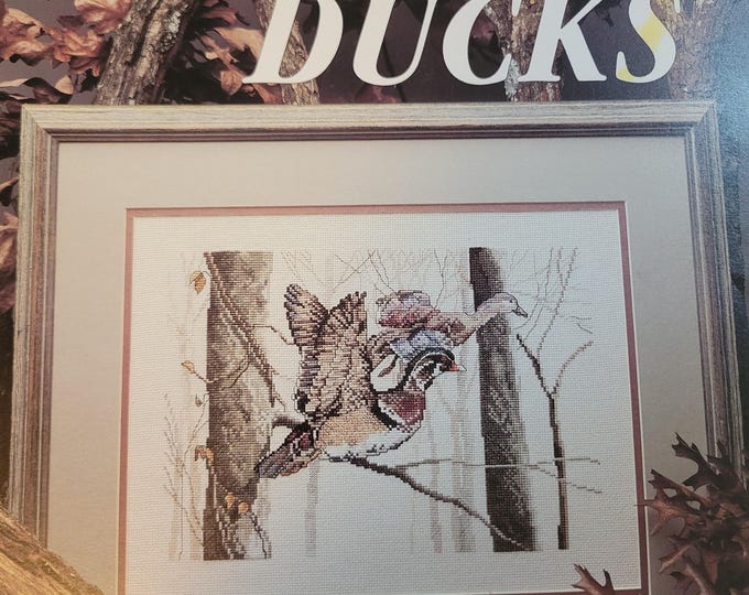 Leisure Arts Wood Ducks Cross Stitch Pattern. Free SHIPPING. Used Condition