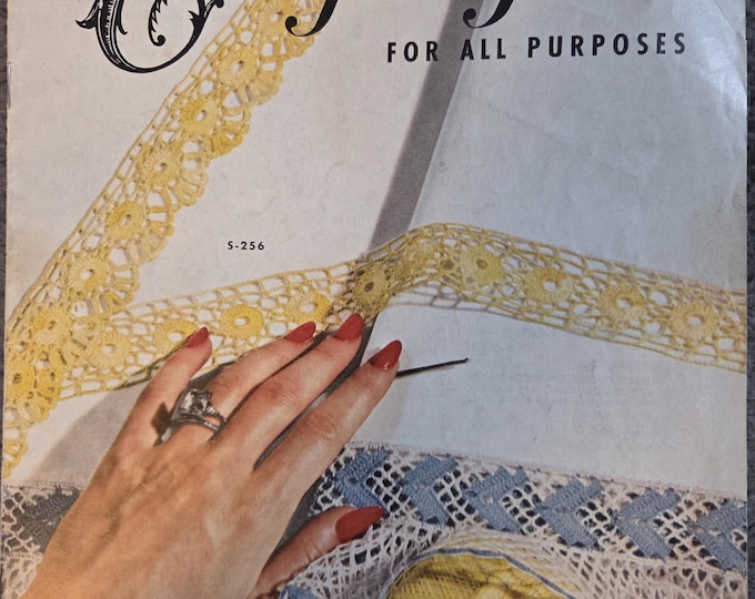 Coats & Clarks Edgings for all Purposes No 288. FREE SHIPPING. Old Vintage Condition.