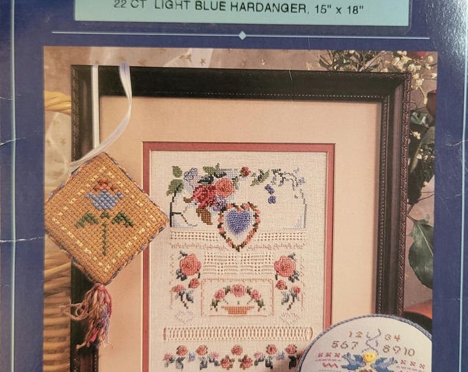 Zweigert 22ct 15x18 Light Blue Hardanger. FREE SHIPPING. Package is in worn condition.