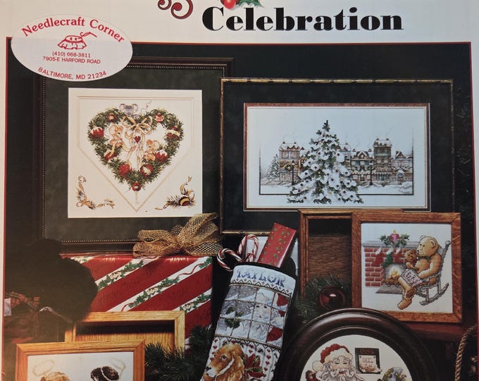 Stoney Creek Christmas Celebration Cross Stitch Pattern. FREE SHIPPING. Used Condition.
