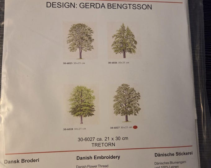 Haandarbejdets Fremme 30-6027 Honey Locust Tree Embroidery Kit. FREE SHIPPING. Estate Sale Preowned Like New Condition.
